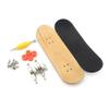 iSaddle Professional Maple Complete Wooden Fingerboard with Nuts Trucks Tool Kit - Basic Bearing Wheels (Red Wheels) view 1
