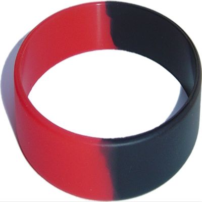 500 Youth Size Red and Black Wristbands for Kids Silicone Bracelets