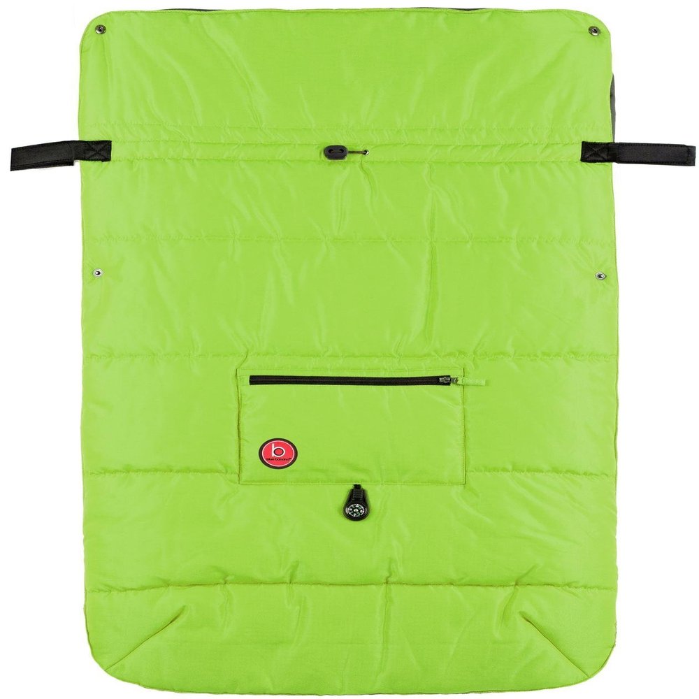 Blue Banana Stroller Blanket - Green
