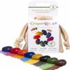 Crayon Rocks, Crayons in a Rock Shape, 8 Count, Tripod Grip Made For Handwriting Development in Kids and Toddlers, Fun & Educational, Creative Activity, Comes With a Muslin Bag - 8 Colors view 2