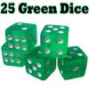 25 Translucent Color 16mm Casino Dice - Choose Color! view 3