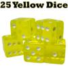 25 Translucent Color 16mm Casino Dice - Choose Color! view 4