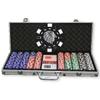 Custom Made Casino 500 Ct. Personalized Hot Stamp Dice Poker Chip Aluminum Case Set with Your Full Name, Initials, or Text view 1