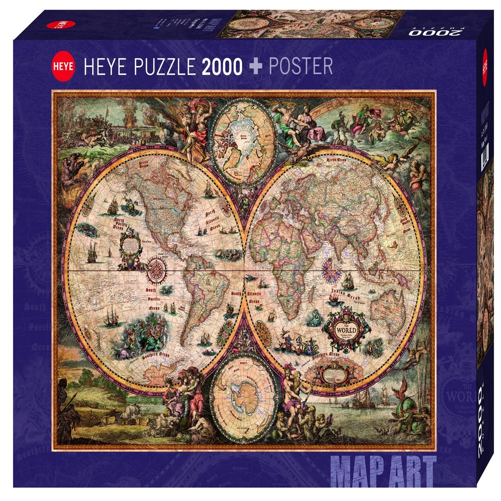 Heye Vintage World Puzzles (2000-Piece), 68 x 98 x 0.3 centimetres