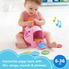 Fisher-Price Baby & Toddler Toy Laugh & Learn Smart Stages Piggy Bank with Educational Songs & Phrases for Infants Ages 6+ Months (Amazon Exclusive) view 2