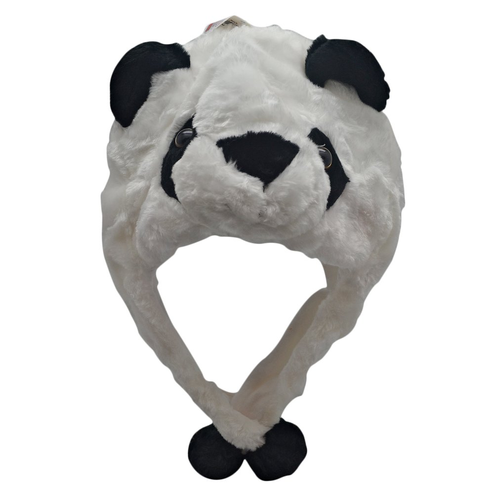 Animal Hats Plush for Kids - 'Assorted Hat-imals Critter Cap Cold Weather Winter Hat (Panda)