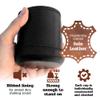 Alex Cramer Golden Gate Dice Shaker Cup Set - 5 White Dice, Drawstring Pouch & Book of Dice Games (Liars Dice) Included - Leather Dice Cup - Quiet Shaking. view 2