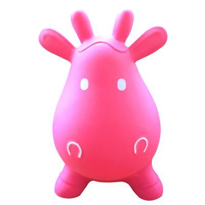 AppleRound Inflatable Ride-on Bouncy Animal Hopper  Horse, Cow or Unicorn  Kids Space Hopper Bouncer with Hand Pump  Jumping Toy for Indoor/Outdoor Play