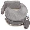 My Brest Friend Nursing Pillow - Deluxe - Enhanced Comfort w/ Slipcover - Ergonomic Breastfeeding Pillow For Ultimate Support For Mom & Baby - Adjustable Pillow W/ Handy Side Pocket, Evening Grey view 1
