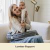 My Brest Friend Nursing Pillow - Deluxe - Enhanced Comfort w/ Slipcover - Ergonomic Breastfeeding Pillow For Ultimate Support For Mom & Baby - Adjustable Pillow W/ Handy Side Pocket, Evening Grey view 4