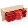 Exquisite 350 Pcs Red Plates and Napkins Party Supplies Plate Sets view 3