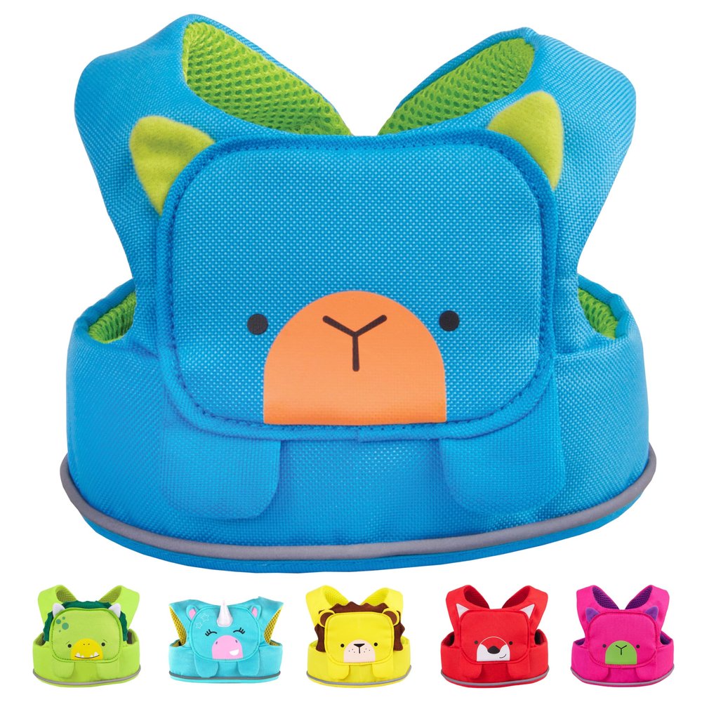 Trunki Toddler Leash - Fuss Free Toddler Walking Reins & Kids Safety Harness | Baby Leash for Kids Bert Bear (Blue)