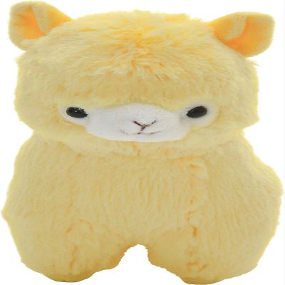 35cm Cute Hat Series Alpaca Plush Toy Soft Stuffed Animal Doll (Beige + Purple Hat)