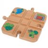 ORBRIUM Wooden Train Track Accessories Set Premium Cross Track for Wooden Railway Compatible with Thomas & Friends, Brio, IKEA, Melissa & Doug STEM Toys view 1