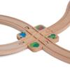 ORBRIUM Wooden Train Track Accessories Set Premium Cross Track for Wooden Railway Compatible with Thomas & Friends, Brio, IKEA, Melissa & Doug STEM Toys view 2