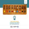 BSIRI Shut The Box Board Games with Math Lover Player Wooden Box of Brain Teaser Puzzles to Get Fun on Game Adults and Seniors view 2