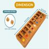 BSIRI Shut The Box Board Games with Math Lover Player Wooden Box of Brain Teaser Puzzles to Get Fun on Game Adults and Seniors view 4