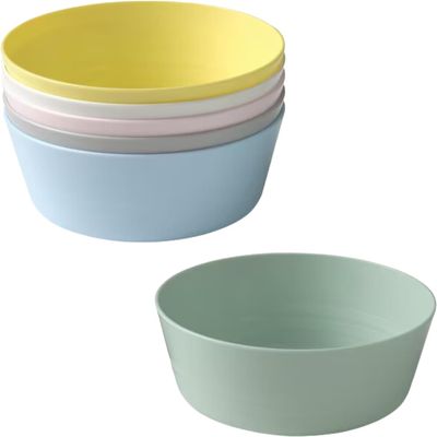 Ikea Kalas 301.929.60 BPA-Free Bowl, Assorted Colors, 6-Pack