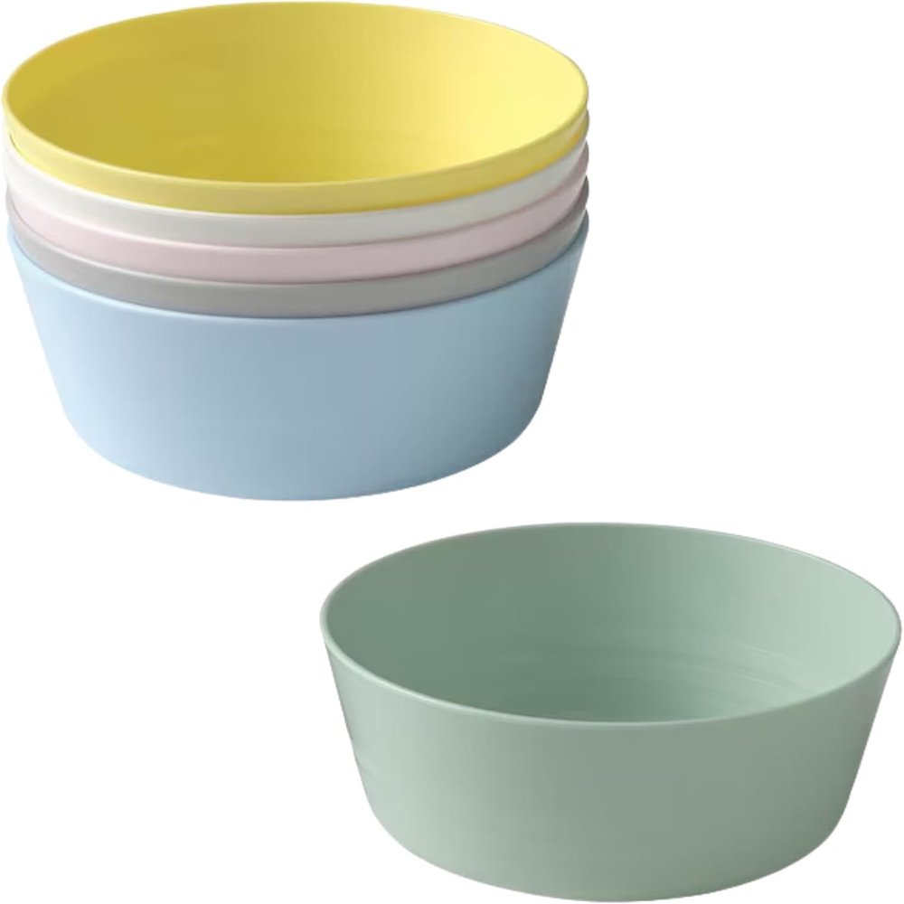 Ikea Kalas 301.929.60 BPA-Free Bowl, Assorted Colors, 6-Pack