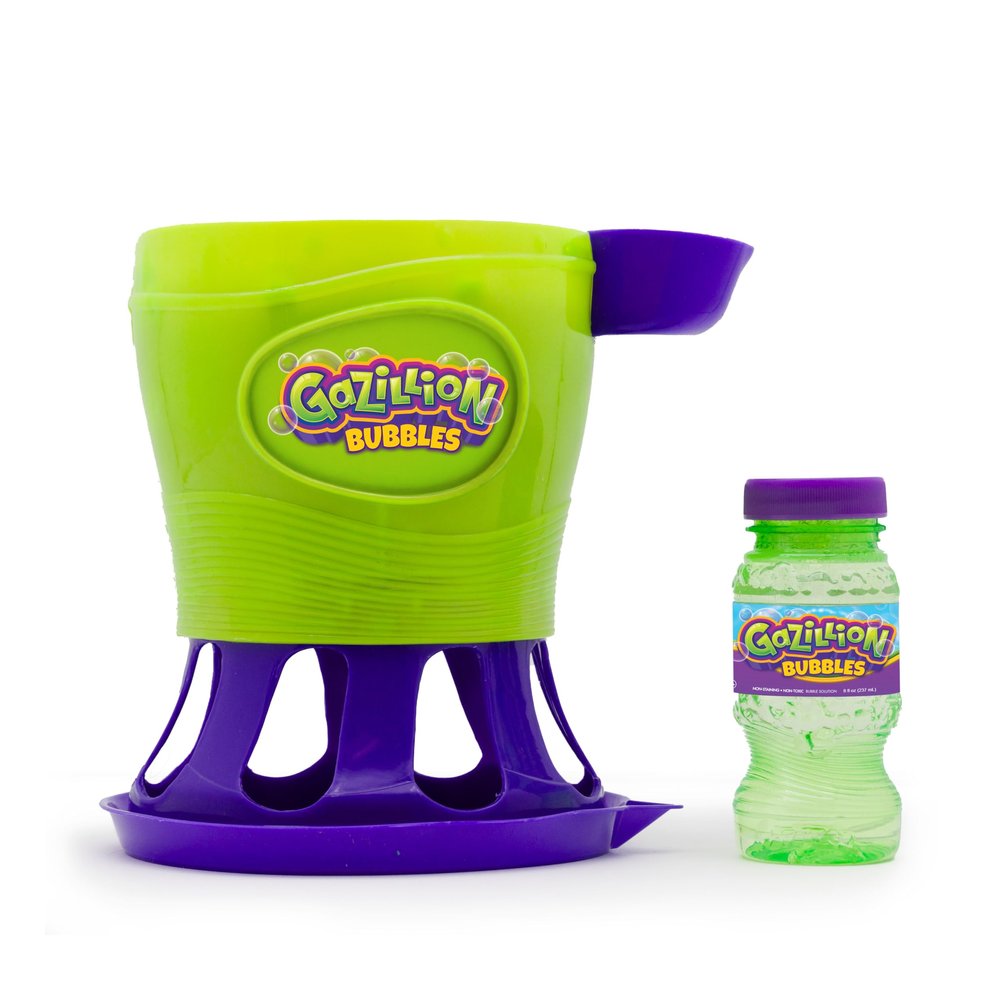 Gazillion Tornado Bubble Machine, Kids Toy Bubble Blower, 4500 Bubbles per Minute, Outdoor Bubble Party Fun - Includes 4 oz. Gazillion Bubble Non-Toxic Solution