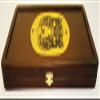21" Backgammon Board Game Set Tiger, Wood & Crocodile Leather, Pieces & Dices view 2