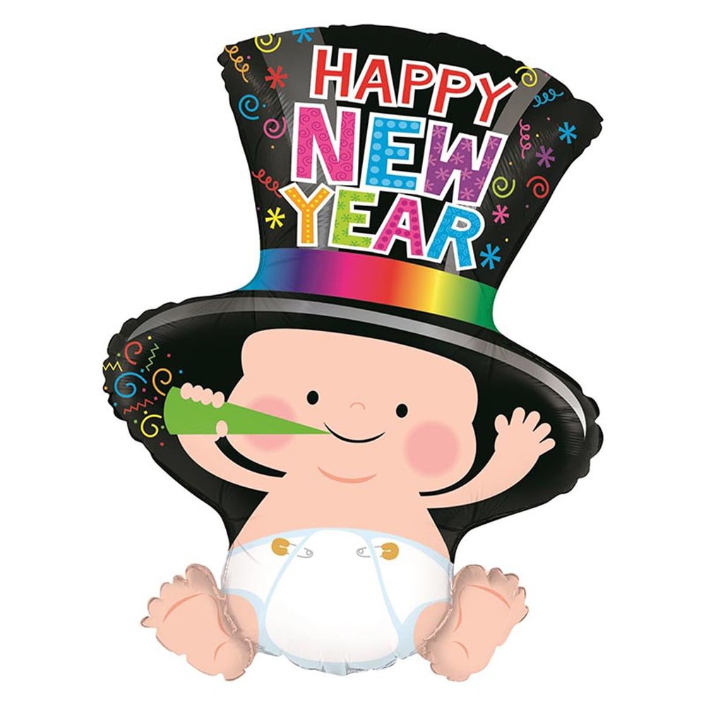 31 Inch Shape New Year Baby Balloon