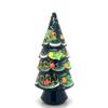 Christmas Tree Santa Snowman Russian Nesting Dolls Hand Painted 3 Piece Set 4 1/2 Tall view 3