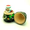 Christmas Tree Santa Snowman Russian Nesting Dolls Hand Painted 3 Piece Set 4 1/2 Tall view 4