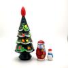 BuyRussianGifts Lot of 2 Sets Nesting Stacking Wooden Dolls Christmas Tree Santa Snowman 4.5 inch Tall Hand Painted Matryoshka Babushka Russian Ethnic Art/Each Set Contains 3 Dolls view 3