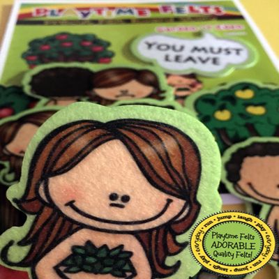 Garden of Eden Felt Story Set | 10 PRECUT & Ready to Play Colorful & DURABLE Felt Pieces for Toddlers, Preschool & Kindergarten | REUSABLE Felt Board Stories