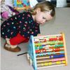 TOWO Wooden Activity Centre Triangle Toys - flip Flop Alphabet Blocks Abacus Clock - Activity Cube for Toddlers 5 in 1- for Babies Montessori Learning-Wooden Toys for 1 Year Old view 4