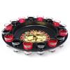 Evelots Drinking Shot Glass Roulette Game-Casino Style-16 Shot Glasses Included view 2