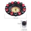 Evelots Drinking Shot Glass Roulette Game-Casino Style-16 Shot Glasses Included view 3