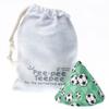 Beba Bean - Pee Pee Teepee for Baby Boy - Reusable & Washable Pee Shield for Diaper Changing - Baby Shower Gifts for Boys - Soccer Cotton Cloth - Laundry Bag - Set of 5 Covers view 2