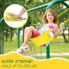 AGPTEK Swing Seat, 30.4 x 6 x 0.27 Inch Yard Swing for Kids & Adults with Metal Triangle Ring - Yellow (113KG /250LB Weight Limit) view 2