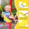 AGPTEK Swing Seat, 30.4 x 6 x 0.27 Inch Yard Swing for Kids & Adults with Metal Triangle Ring - Yellow (113KG /250LB Weight Limit) view 3