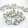 10 White Round Souffles Bowl Dolls House Miniature Ceramic Cup Cake 11962 view 2
