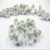 10 White Round Souffles Bowl Dolls House Miniature Ceramic Cup Cake 11962 view 3
