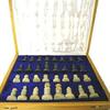 Natural Soapstone Chess Set 8" inch Home Decorative for Chess Board Game Pieces Gifting Purpose Stone Mini Chess Set Black & White Portable Hand Carved Handcrafted Stone Pieces Wooden Box Art Board view 1