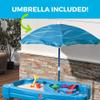 Step2 Cascading Cove Sand and Water Table, Kids Activity Sensory Playset, Comes with Umbrella, Summer Outdoor Toys, 7 Piece Toy Accessories, For Toddlers 1.5+ Years Old view 4