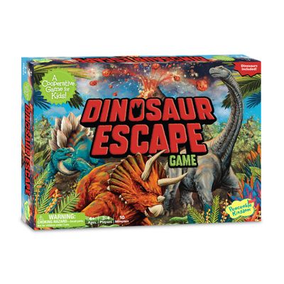 Peaceable Kingdom Dinosaur Escape Cooperative Memory Game of Logic and Luck for 2 to 4 Kids Ages 4+