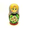 BuyRussianGifts Matryoshka Hand Painted Traditional Stacking Doll with Flowers Set of 5 Nesting Dolls Traditional 4 inch Tall view 4