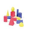 hand2mind Foam Geometric Solid Blocks, Assorted Colors, 3D Shapes (Set of 12) view 2