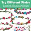 Creativity for Kids Flower Crowns Craft Kit - Create 4 Hair Accessories (Ages 7+) view 4