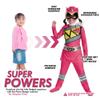 Pink Power Rangers Costume for Toddlers. Official Licensed Pink Ranger Dino Charge Classic Power Ranger Suit with Mask for Girls, Medium (3T-4T) view 2