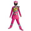 Pink Power Rangers Costume for Kids. Official Licensed Pink Ranger Dino Charge Classic Power Ranger Suit with Mask for Girls, Medium (7-8) view 1