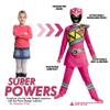 Pink Power Rangers Costume for Kids. Official Licensed Pink Ranger Dino Charge Classic Power Ranger Suit with Mask for Girls, Medium (7-8) view 2