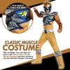 Disguise Gold Power Rangers Dino Charge Classic Muscle Costume for Boys with Mask, Small (4-6) view 3