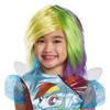 Disguise Rainbow Dash Wig Costume Child view 1