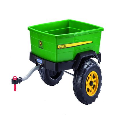 Peg Perego John Deere Adventure Trailer, Extra Large Accessory for John Deere Gators, Green